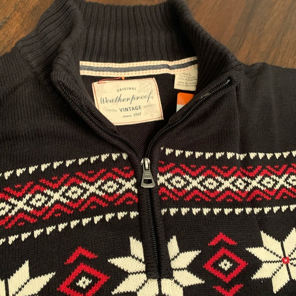 NWT Weatherproof Size XXL Winter Sweater 1/4 zip, nice quality! - Picture 7 of 8